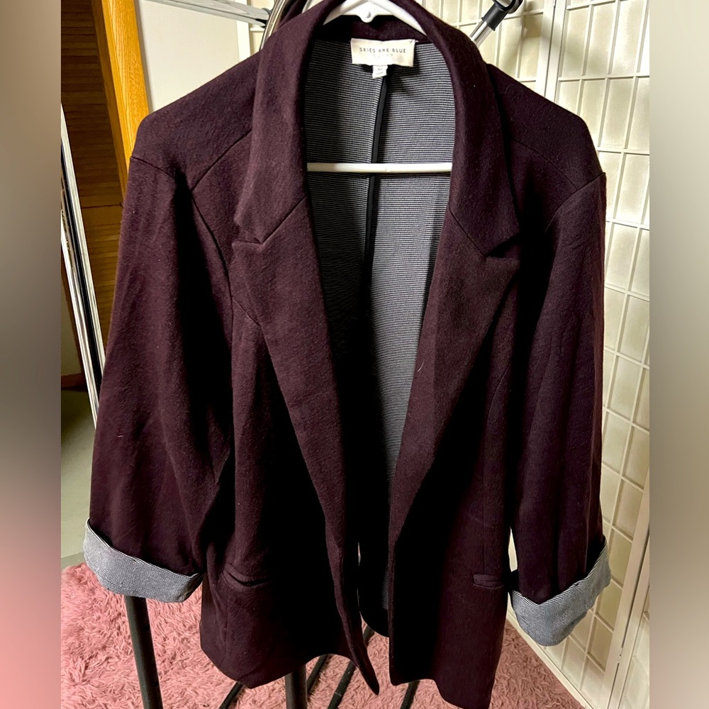 Cabernet colored blazer 3xl